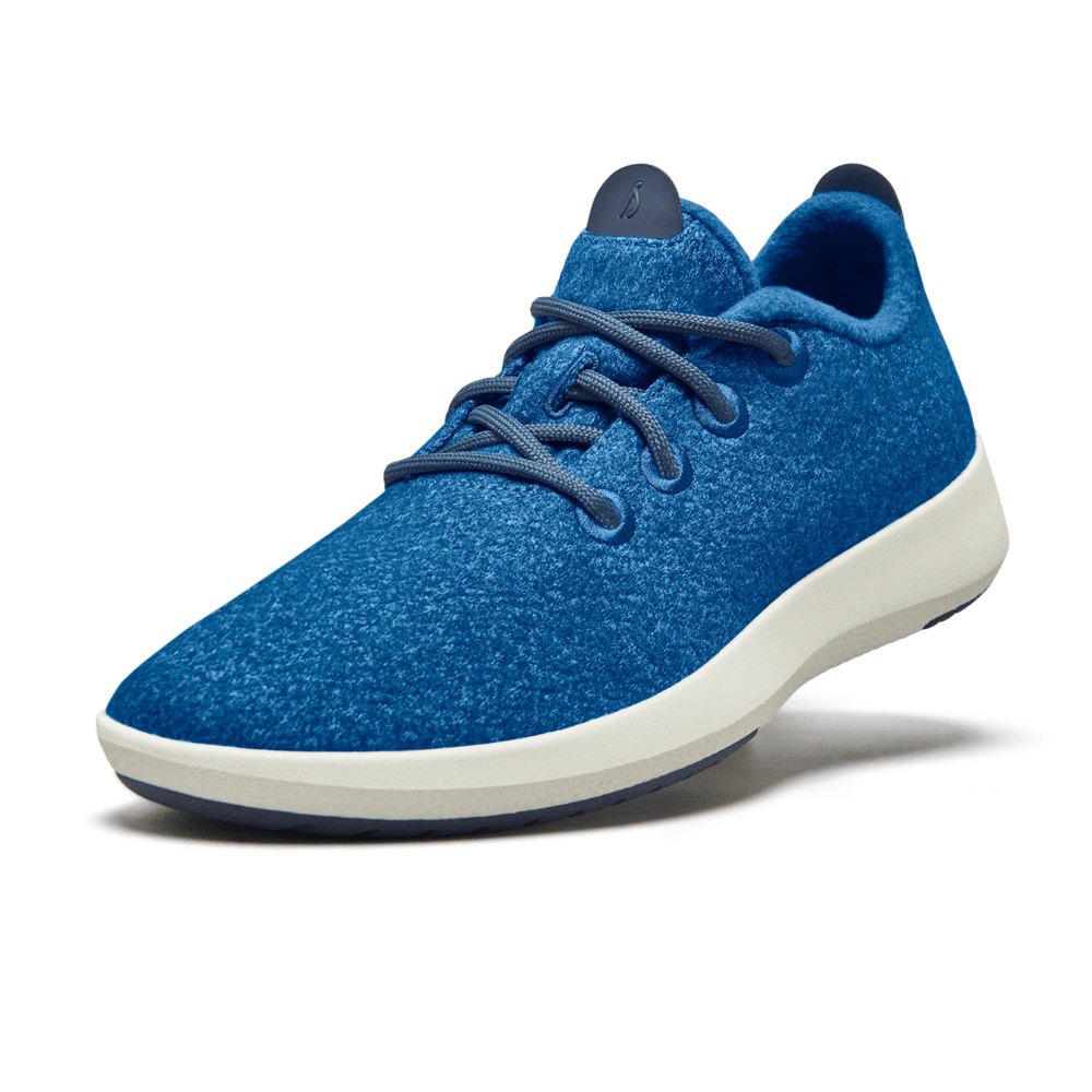 Allbirds Women's Wool Runner Mizzles - Sneakers Blue - LSJ475610